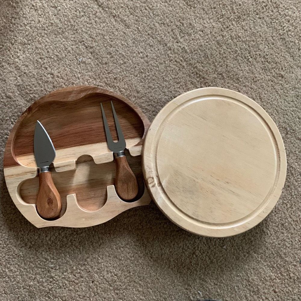 Toscana Cheeseboard And Tools Set-Spatula Missing - Picture 2 of 7